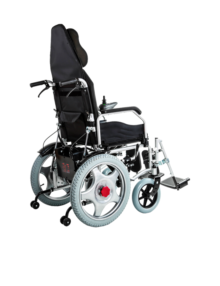 Silla De Ruedas Eléctrica Saturn BIG MOTION Silla de ruedas eléctrica con reclinación manual de espaldar y descansapies, plegabl