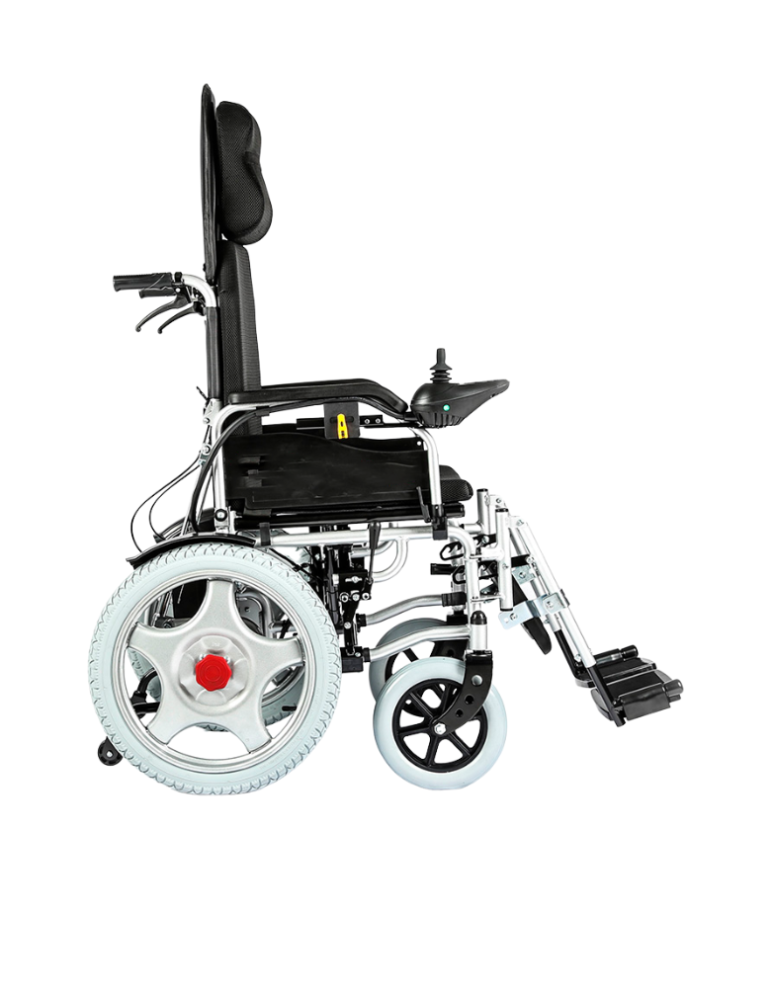 Silla De Ruedas Eléctrica Saturn BIG MOTION Silla de ruedas eléctrica con reclinación manual de espaldar y descansapies, plegabl