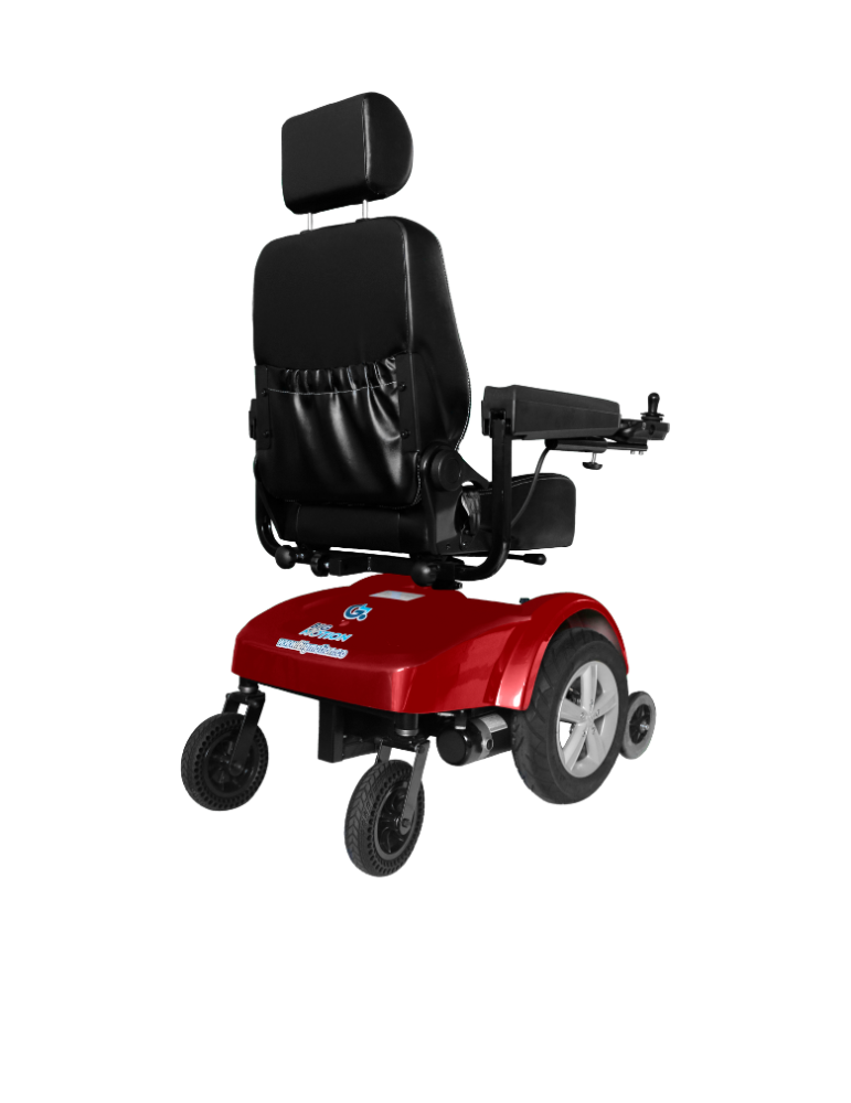Silla De Ruedas Eléctrica Royal BIG MOTION Silla de ruedas eléctrica todoterreno con freno automático, espaldar reclinable manua