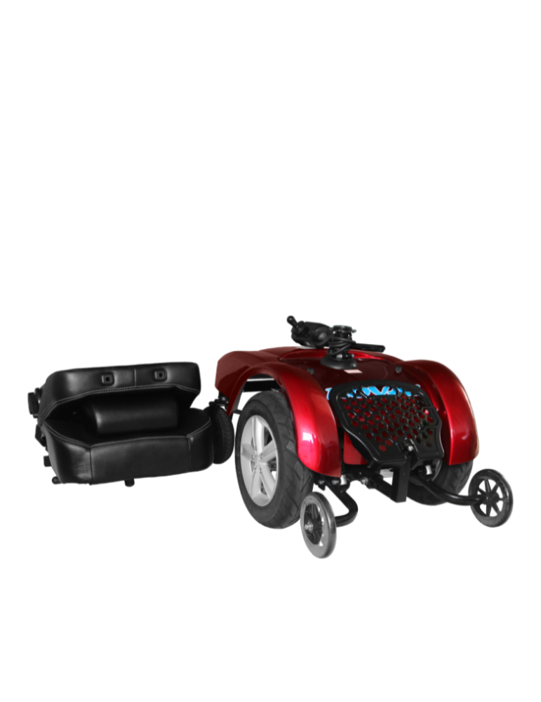 Silla De Ruedas Eléctrica Royal BIG MOTION Silla de ruedas eléctrica todoterreno con freno automático, espaldar reclinable manua