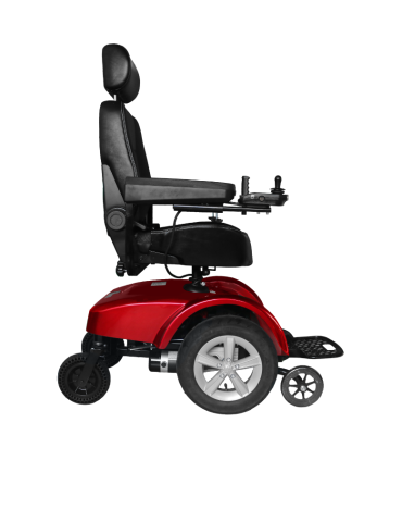 Silla De Ruedas Eléctrica Royal BIG MOTION Silla de ruedas eléctrica todoterreno con freno automático, espaldar reclinable manua