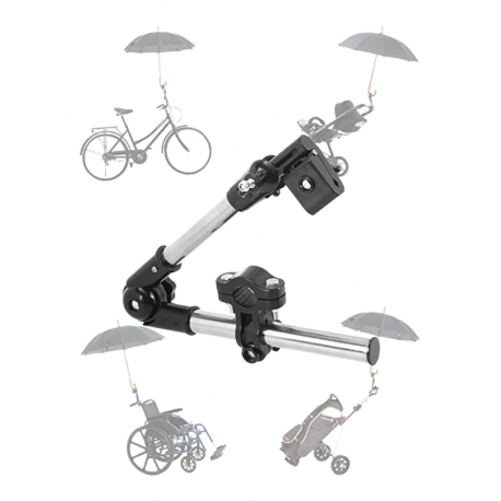 Soporte de sombrilla BIG MOTION Soporte de sombrilla para sillas de ruedas, permite proteger al usuario del sol y la lluvia, sal