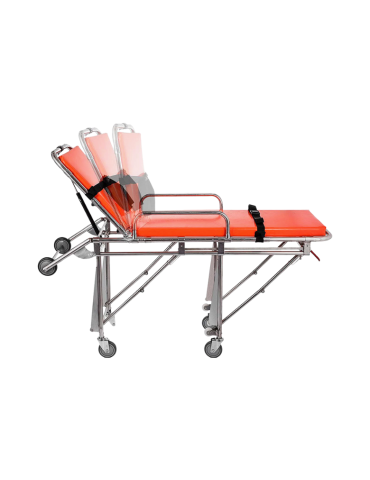 Camilla de Emergencia para Ambulancia BIG MOTION Camilla para Ambulancia mecánica con sistema de anclaje, confortable para el us