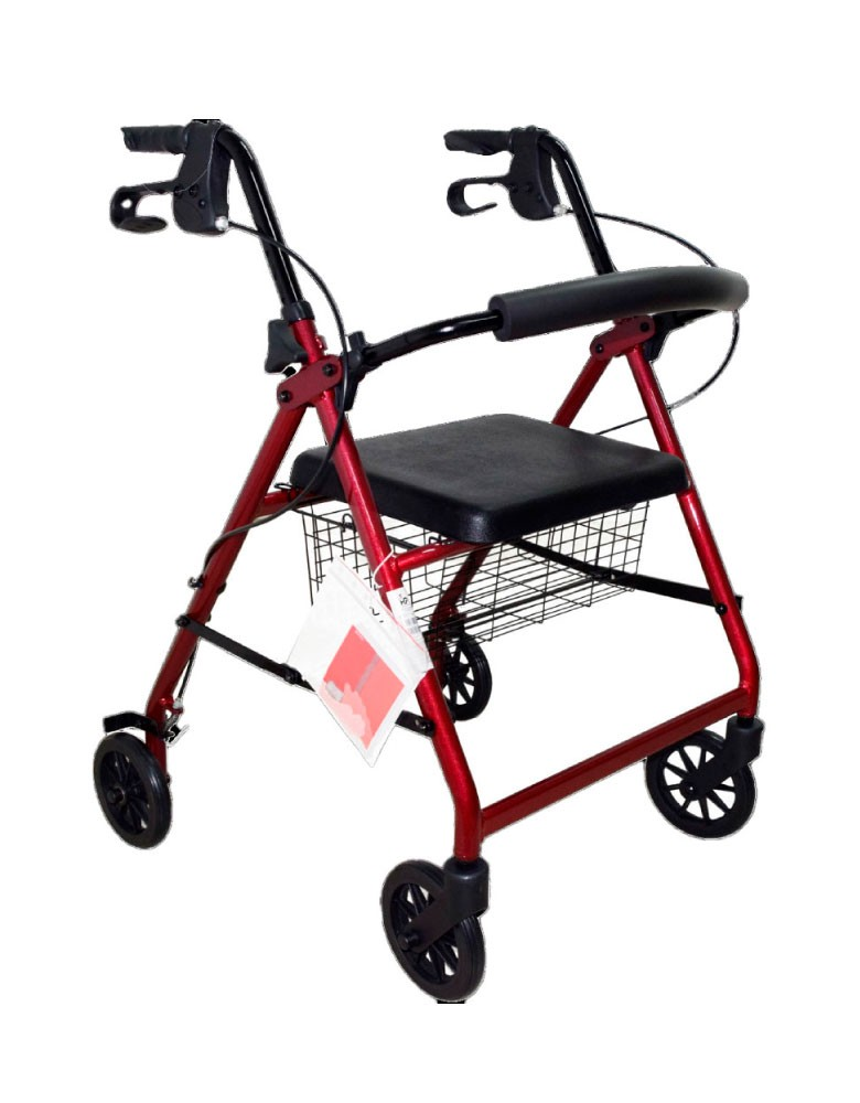 Caminador Stroller con Ruedas BIG MOTION Caminador Stroller en estructura de aluminio, plegable, con asiento en poliuretano, ide