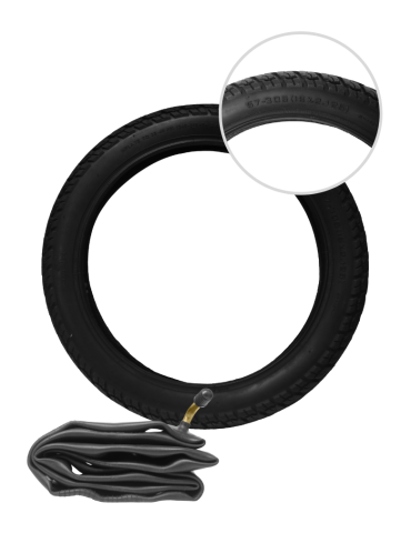 Llanta Inflable 16X2.125 Coraza y Neumático BIG MOTION Llanta inflable 16x2.125 para silla de ruedas eléctrica.
Valor Unitario 