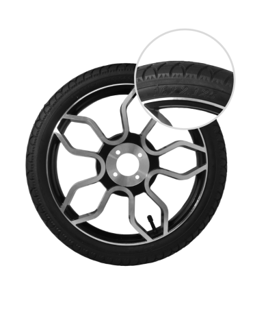 Llanta Inflable Con Rin 16X2.125 BIG MOTION Llanta inflable con rin de lujo YH 16x2.125 para silla de ruedas eléctrica. Precio U