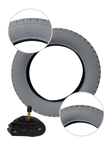 Llanta Inflable 12 1/2X2 1/4 Coraza y Neumático BIG MOTION  Llanta inflable 12 1/2 X 2 1/4 para silla de ruedas eléctrica.Precio