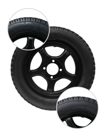 Llanta Maciza Completa 12 1/2X2 1/4 BIG MOTION  Llanta maciza con rin metálico 12 1/2 X 2 1/4 para silla de ruedas eléctrica. Pr