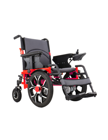 Silla de Ruedas Eléctrica 001 New BIG MOTION Silla de ruedas eléctrica con sistema de amortiguación, diseño moderno, plegable y 