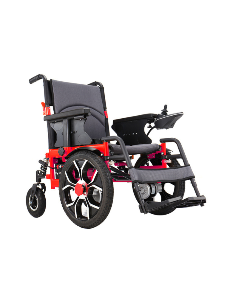 Silla de Ruedas Eléctrica 001 New BIG MOTION Silla de ruedas eléctrica con sistema de amortiguación, diseño moderno, plegable y 